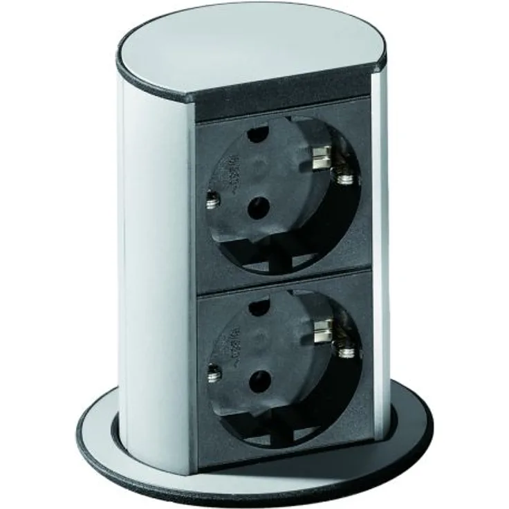 Elevator 2, Versenkbares Steckdosenelement, mit Schukosteckdosen
