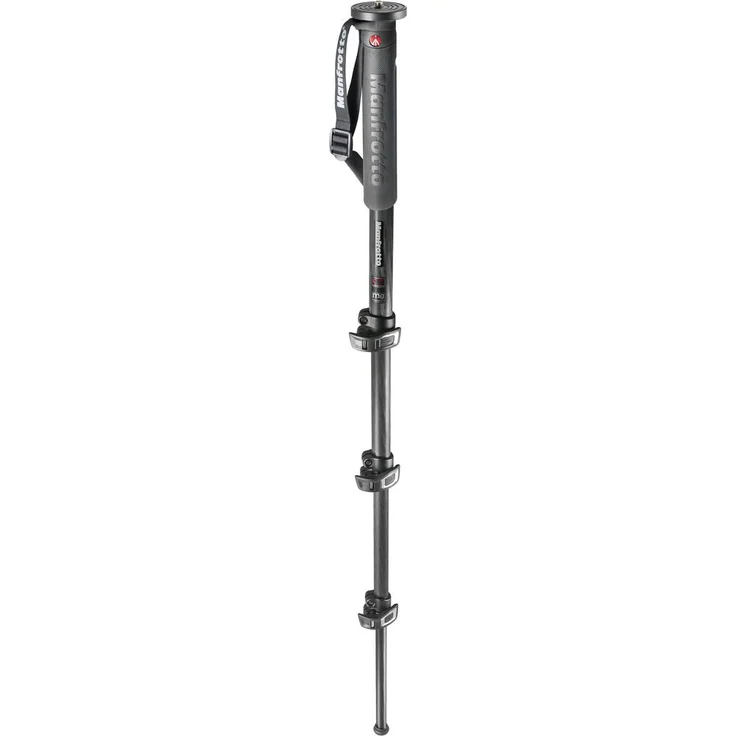 Manfrotto MPMXPROC4US 1/4, 3/8Zoll Carbonfaser Schwarz Kamera-Einbeinstativ - Kamera-Einbeinstative (Carbonfaser, 1/4, 3/8, Schwarz, 7 kg, 52 cm, 164,5 cm)