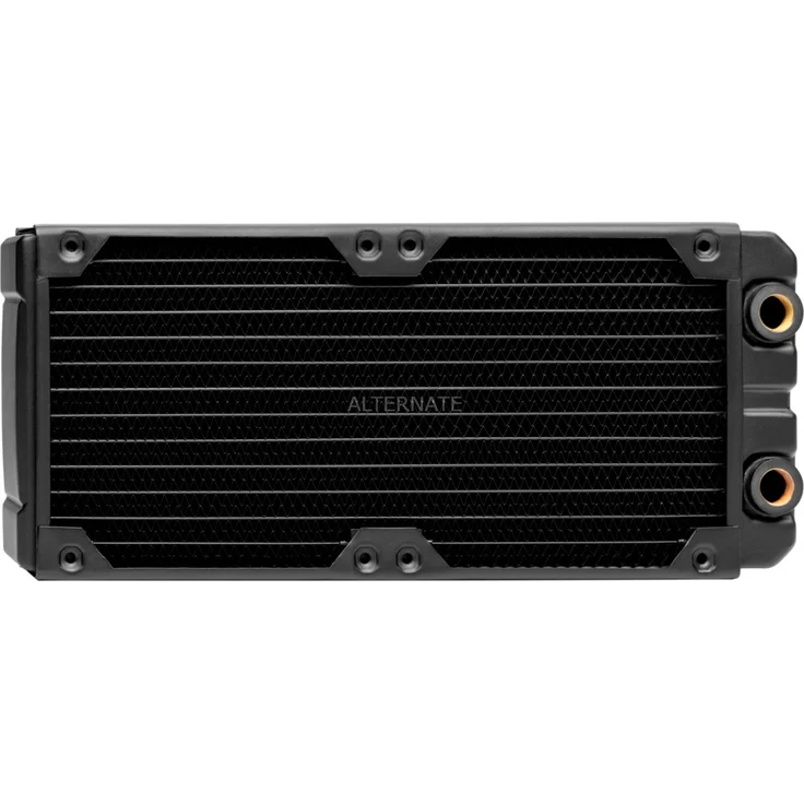 Corsair Hydro X Series XR7 Radiator (240 mm, Zwei 120-mm-Lüfterbefestigungen, Einfache Installation, Kupferkonstruktion, Hochwertige Polyurethan-Beschichtung, Integrierte Schraubenführungen) schwarz - Preisvergleich – Bild 1