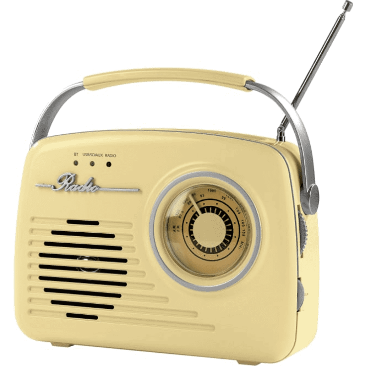EASYmaxx Radio Retro 6V Vanille