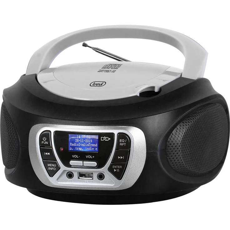 Trevi CMP 510 DAB Stereo tragbar CD BRD Schwarz – Bild 1