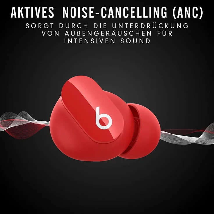 Beats By Dre Studio Buds In-Ear-Kopfhörer, True-Wireless, IPX4, rot – Bild 2