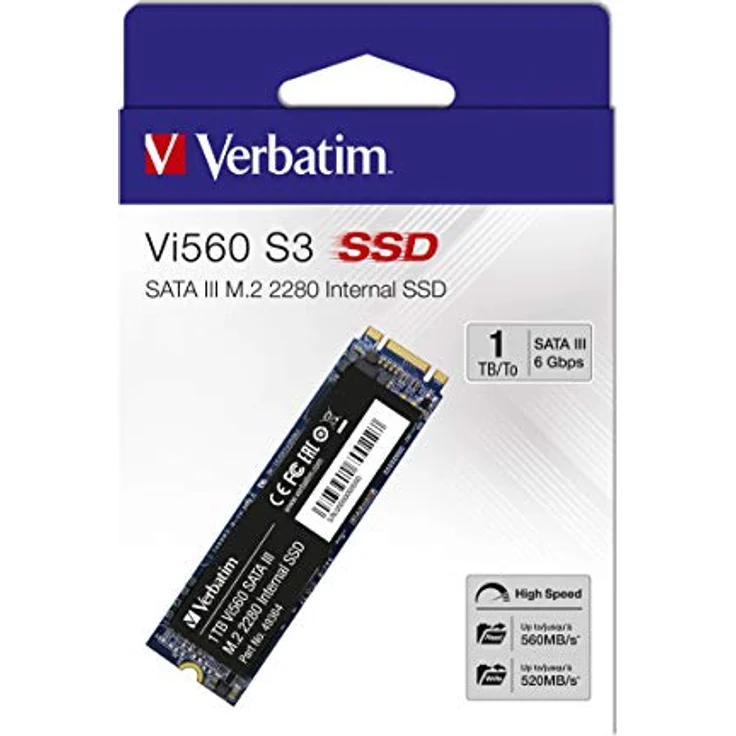 Verbatim Vi560 S3 - Solid-State-Disk - 1 TB - intern - M.2 2280 - SATA 6Gb/s – Bild 1