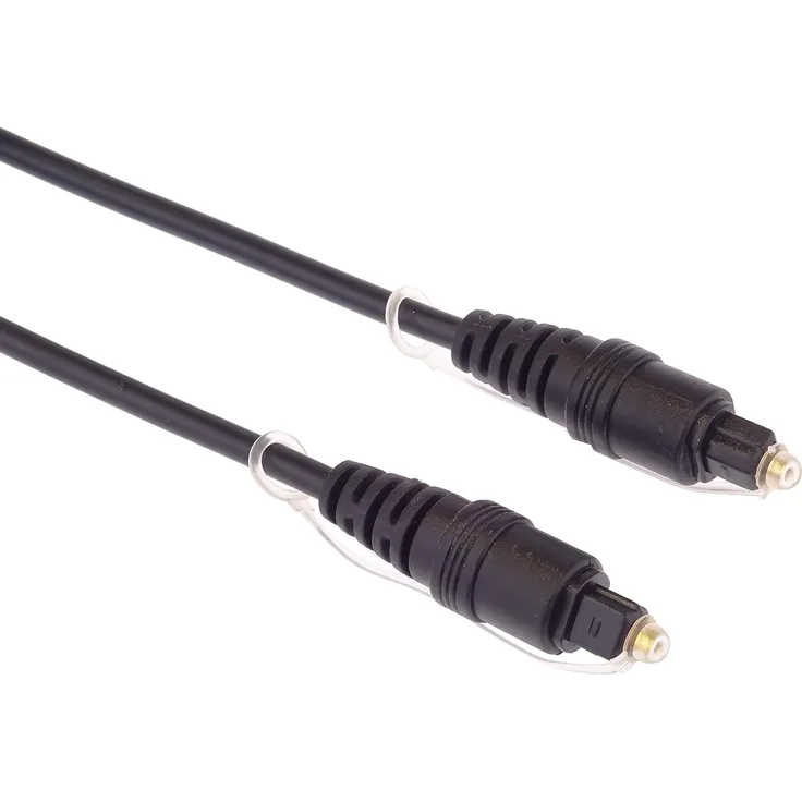 PremiumCord Optisches Audiokabel Toslink - 10m, Toslink Stecker auf Stecker, Digitalkabel für Stereoanlage HiFi Sounbar TV, HQ Audio, vergoldet, Farbe schwarz