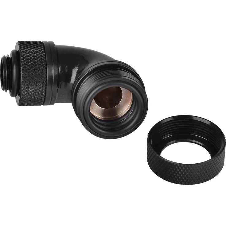 Thermaltake Pacific G1-4 PETG Tube 90-Degree 16mm für PC Wasserkühlungen schwarz