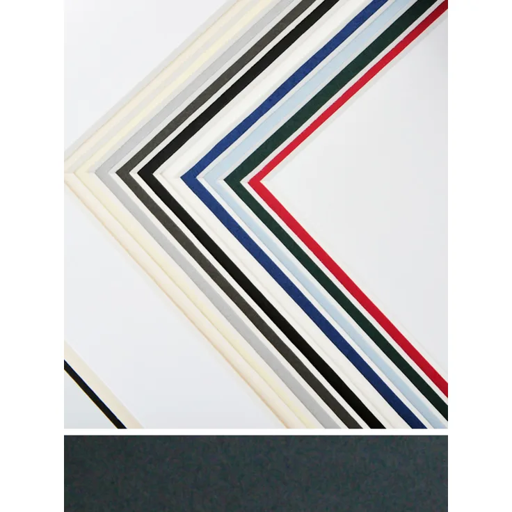 Walther Design Passepartout, Passepartoutformat 40x50 cm, Bildformat 30x40 cm, Schwarz