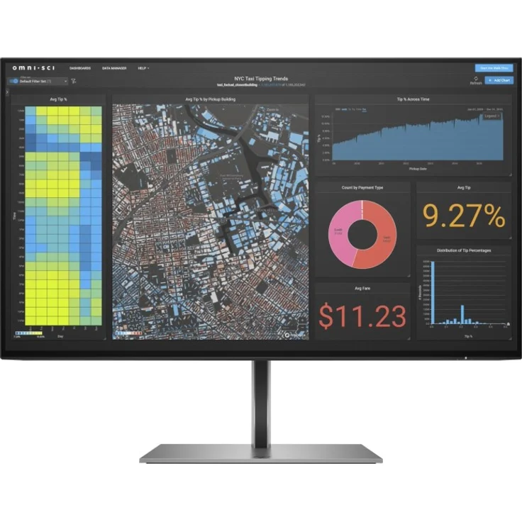 HP Z24f G3 - 23,8 Zoll, Full HD (1080p), IPS-Panel, 60Hz, 5ms, 300cd/m² (3G828AA) – Bild 1