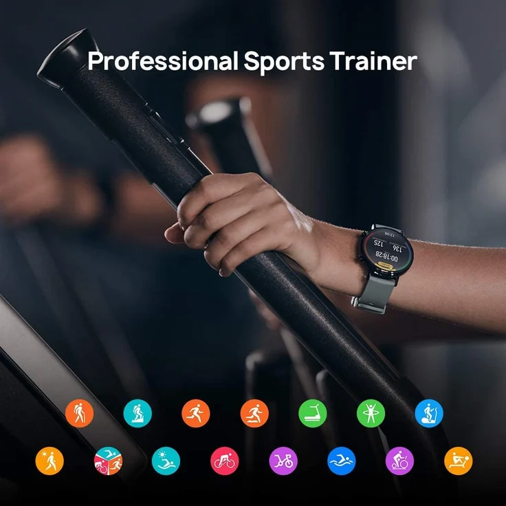 Huawei Watch GT2 Smartwatch GPS, Unisex, 42mm, Edelstahlgehäuse, Night Black – Bild 9