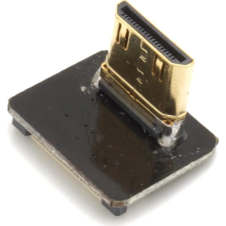 Sertronics Mini HDMI Typ C Stecker, links gewinkelt, für DIY HDMI Kabel (125051)
