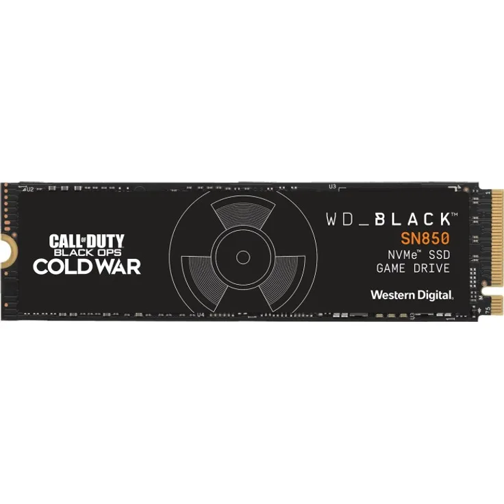 WD Black SN850 NVMe SSD WDBB2F0010BNC - Call of Duty: Black Ops Cold War Special Edition - Solid-State-Disk - 1 TB - intern - M.2 2280 - PCI Express 4.0 x4 (NVMe)