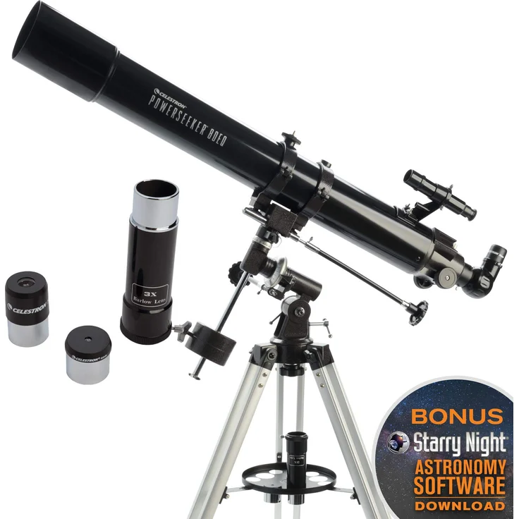 Celestron 21048 PowerSeeker 80EQ Teleskop – Bild 1