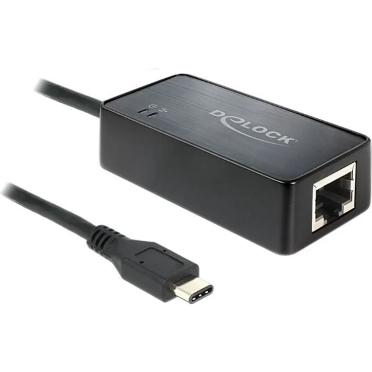 Delock 62642 Adapter USB 3.1 SuperSpeed Type-C Stecker an Gigabit LAN 10-100-1000 Mb-s