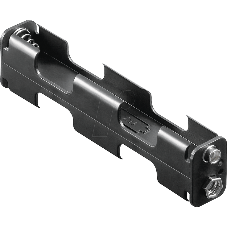 Batteriehalter , 4x Mignon 'AA' mit Druckknopfanschluß