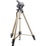 Walimex WT-3570 Basic Stativ (Aluminium, 63-168 cm, 1495 g, inkl. 3D-Neiger, Schnellwechselplatte und praktischer Transporttasche) bronze