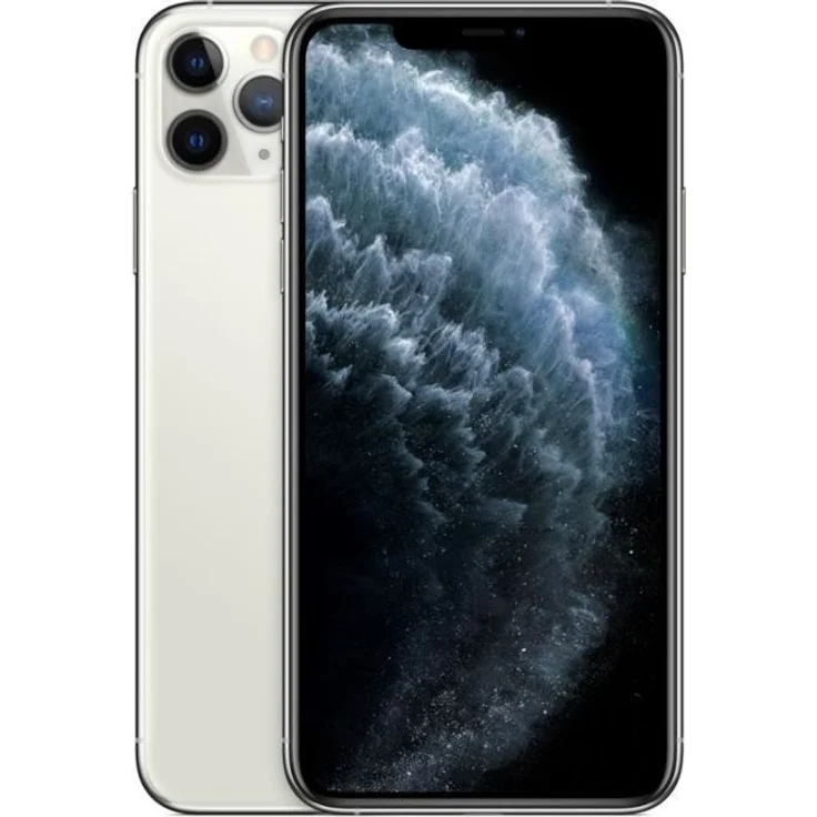 Apple iPhone 11 Pro Max Smartphone 16,51cm (6,5 Zoll) Super Retina XDR-Display, 512GB interner Speicher, 6GB RAM, Dual-SIM, iOS, Silver – Bild 1