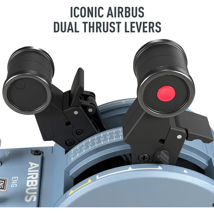 Thrustmaster TCA Quadrant Airbus Edition Schwarz, Hellblau (2960840) (PC) – Bild 3