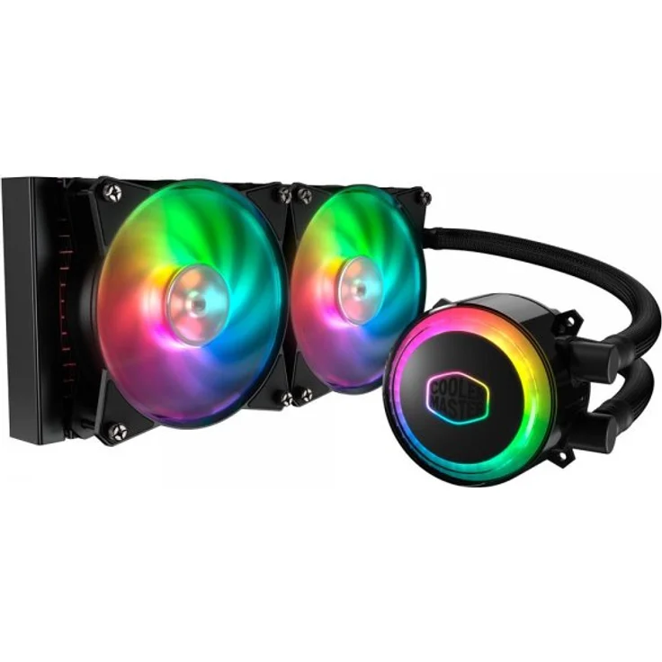 Cooler Master MasterLiquid ML240R RGB-CPU-Wasserkühler - ARGB-Sync, Premium Pumpen Design und zwei MF120R ARGB-Lüfter – Bild 1