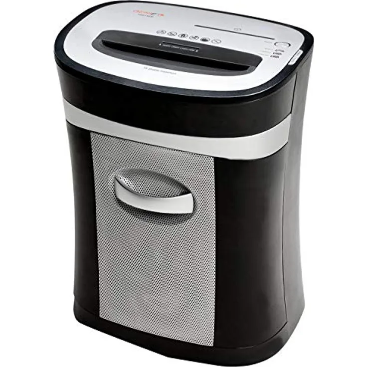 Genie 1501 XCD Aktenvernichter, bis zu 15 Blatt, Partikelschnitt (Sicherheitsstufe P-4), CD-Shredder, inkl. herausziehbarem Auffangbehälter, geeignet für Datenschutz nach Verordnung anthrazit-grau