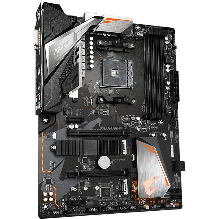 Gigabyte B450 AORUS Elite V2 - ATX, AMD B450, Sockel AM4, Dual-channel DDR4-SDRAM (B450 AORUS ELITE V2) – Bild 2
