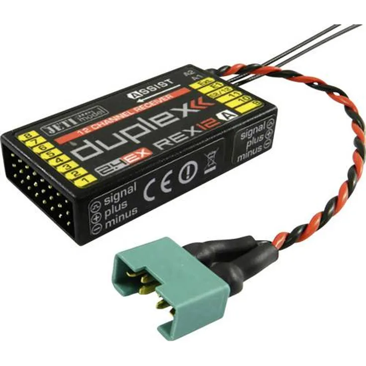 Jeti REX 12 (Assist) 12-Kanal Empfänger 2,4GHz