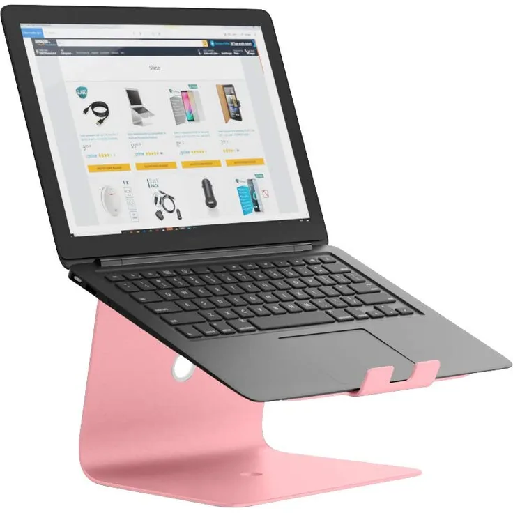 Slabo Notebook Laptop Stand for MacBook/MacBook Air/MacBook Pro/all Notebooks Aluminum - ROSÉGOLD/ROSE GOLD/PINK