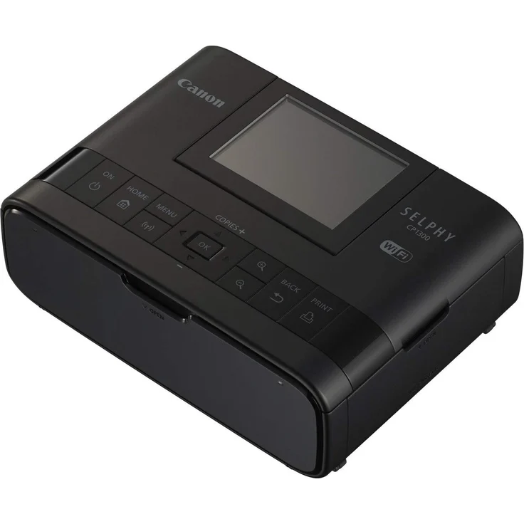 Canon Selphy CP1300 Fotodrucker 10x15cm (mobil Drucker, WLAN,USB,300x300dpi, Thermosublimation, optionaler Akku, Farbdisplay, Speicherkartenslot, Apple AirPrint, Passfoto- u. Postkartendruck) schwarz (2234C002) – Bild 3