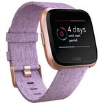 Fitbit Versa Special Edition Smartwatch Unisex, S/L, Aluminiumgehäuse, Roségold/Lavender