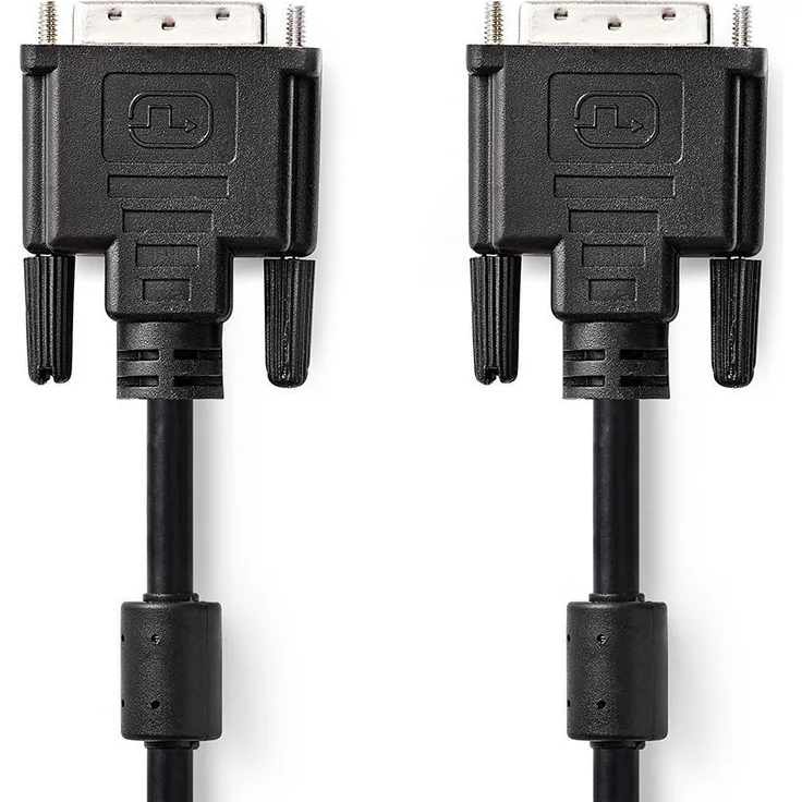 Nedis DVI-Kabel | DVI-D 24+1-Pin Stecker | DVI-D 24+1-Pin Stecker | 2560x1600 | Vernickelt | 3.00 m | PVC | Schwarz | Plastikbeutel