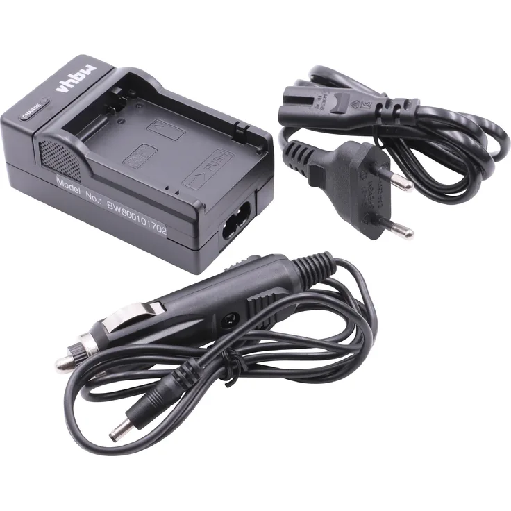 vhbw LADEGERÄT LADEKABEL NETZTEIL + KFZ-LADER für CANON AKKU LP-E8 für Canon EOS 600D 650D 700D 600 650 700 D