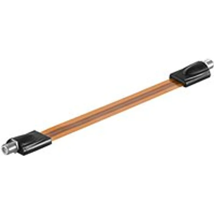 Goobay Fensterdurchführung flach F-Kupplung auf F-Kupplung 0,26m