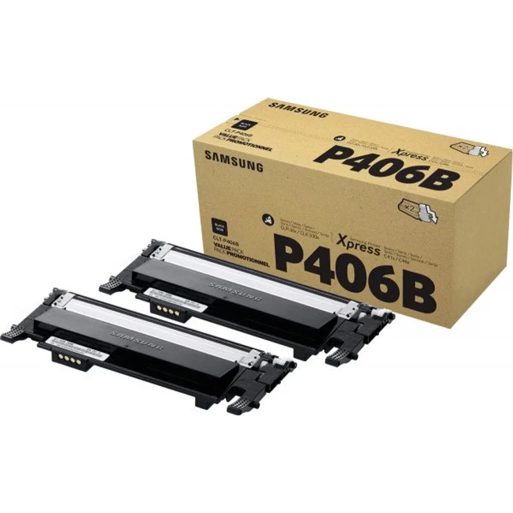 HP Samsung Toner CLT-P406B schwarz Twin Pack (2xca. 1.500 S.) - Preisvergleich – Bild 1
