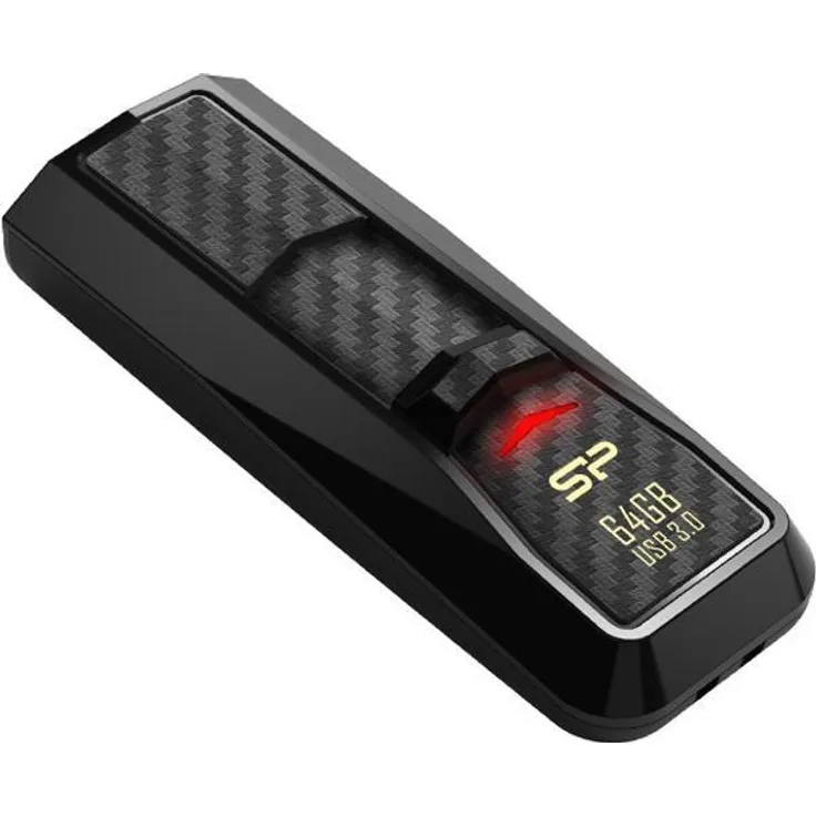Silicon Power 256 GB Blaze B50 USB 3.0 Ultra Fast Flash Drive, Lesen bis zu 90 Mb-s, Schwarz (sp256gbuf3b50 V1 K)