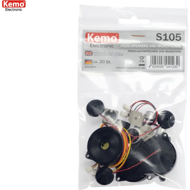Piezo Lautsprecher und Mikrofon Sortiment ca.20 Stück S105 Kemo