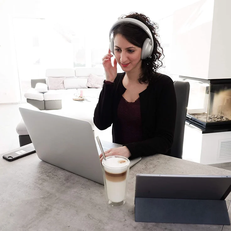 Bose Kopfhörer 700 mit Alexa-Integration Over-Ear-Kopfhörer mit Bluetooth, Mikrofon, Noise Cancelling, silber – Bild 15