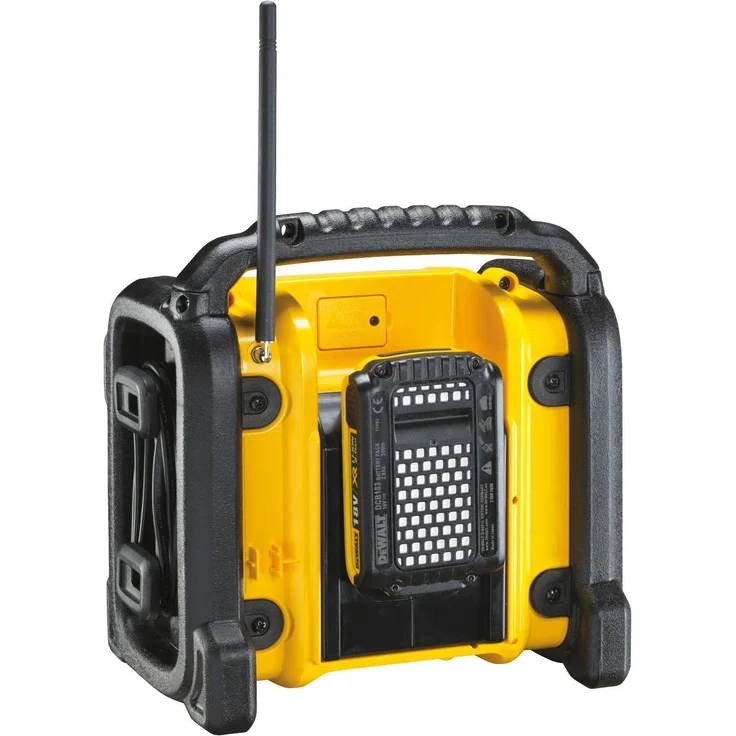 DeWalt DCR020 Baustellenradio mit AUX-Anschluss, schwarz, gelb – Bild 4