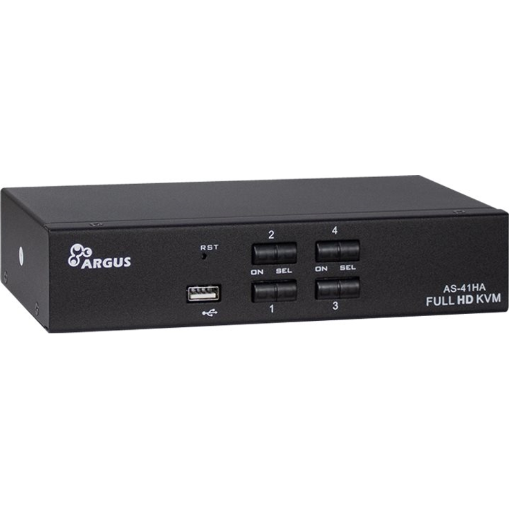 Inter-Tech KVM KVM-AS-41HA HDMI line in 4X HDMI 8X 3,5mm 3pol. Klinke 1 Power line Out 2X USB 2X 3,5mm 3pol Klinke 1x HDMI