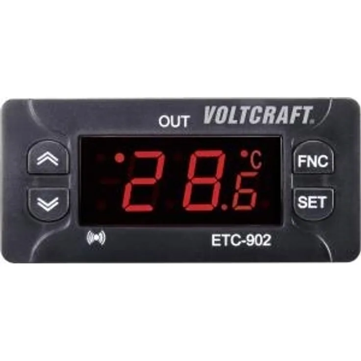 VOLTCRAFT Temperaturregler ETC-902 NTC, PTC -30 bis 50 °C Relais 10 A (L x B x H) 58 x 77 x 34.5 mm (ETC-902)