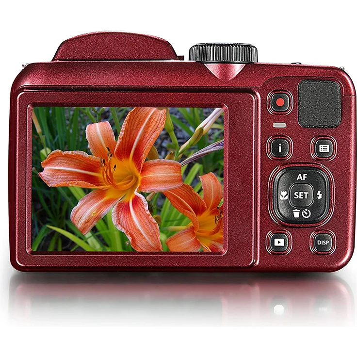 KODAK AZ252 Astro Zoom Bridge Camera Schwarz-Rot (16, 44 MP, optischer Zoom, 25 x LCD-Display, 7 x 6 cm) – Bild 2