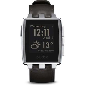 Bild für Pebble Steel Smartwatch Silber/Schwarz