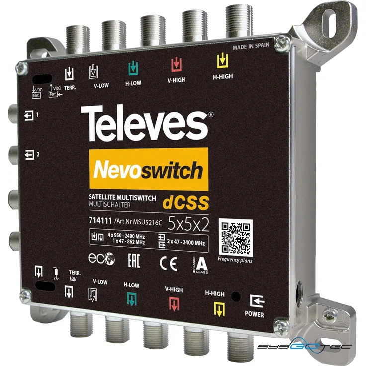 Multischalter 12,70cm (5'') 2x16 NEVO-SCR dCSS kaska. MSU5216C (MSU5216C)