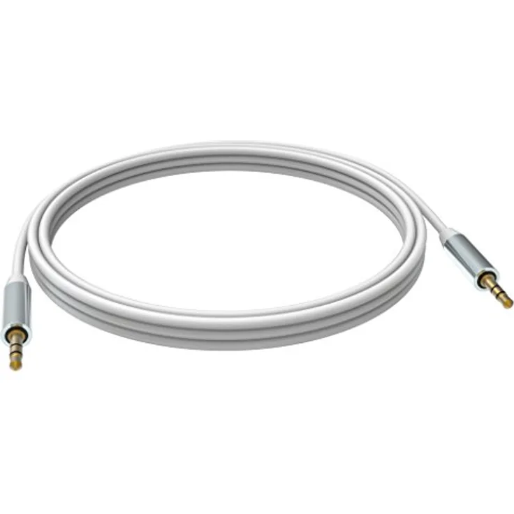 Vision 2 x 3.5mm, 2m - Audio-Kabel (2m, 3.5mm, Männlich, 3.5mm, Männlich, 2 m, Weiß)