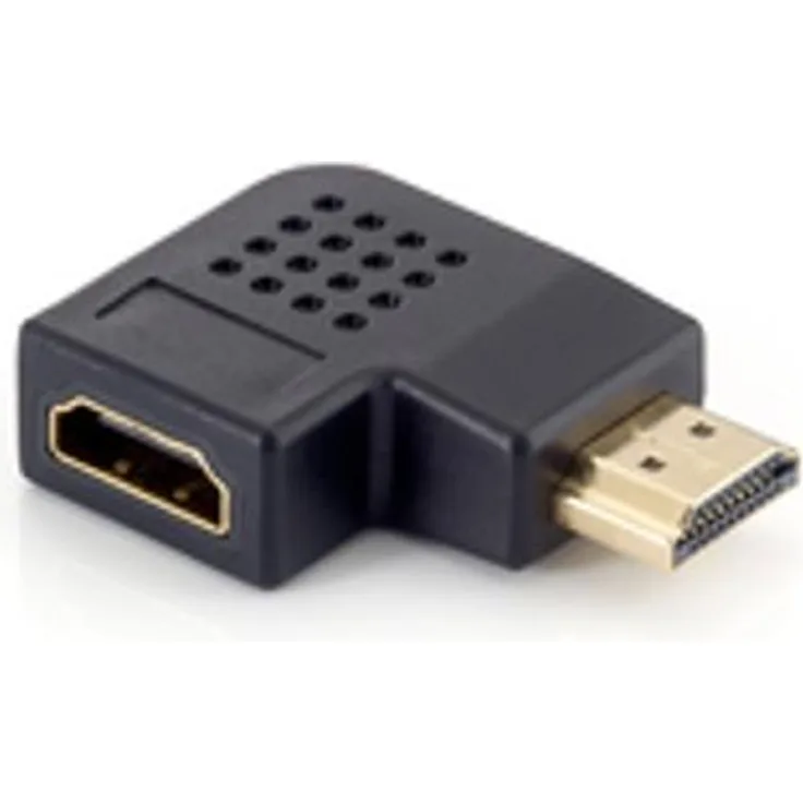 Equip Adapter HDMI > HDMI 90? flach gewinkelt S-B Schwarz Polybeutel