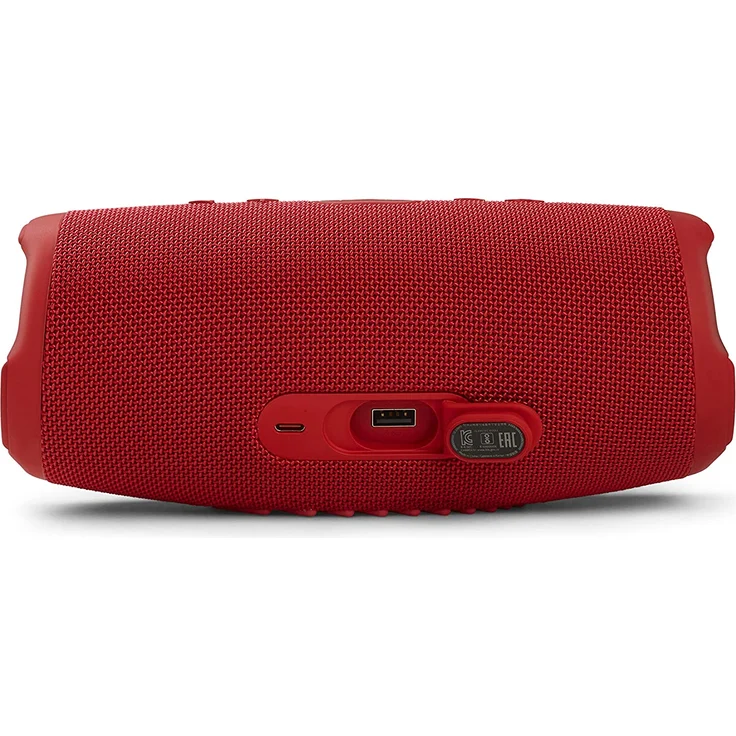 JBL Charge 5 Bluetooth-Lautsprecher mit 20 Stunden Akkulaufzeit, Powerbank, PartyBoost, wasserfest rot – Bild 4