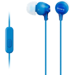 Sony MDR-EX15AP In-Ear Kopfhörer mit Mikrofon, blau