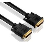 PureLink PI4000-100 Single Link DVI Verbindungskabel (WUXGA (1920x1200)), DVI-D Stecker (18+1) auf DVI-D Stecker (18+1), zertifiziert, 10,0m, schwarz