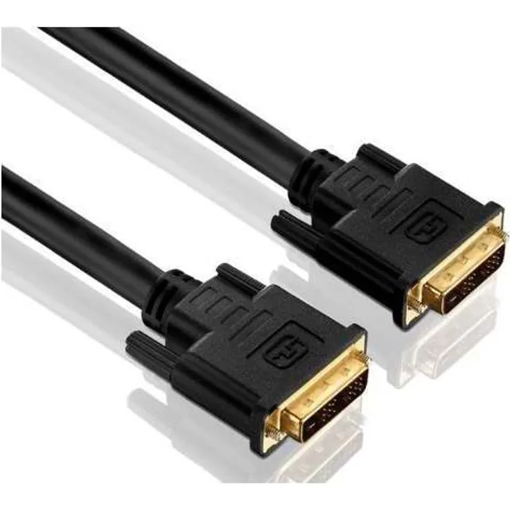 PureLink PI4000-100 Single Link DVI Verbindungskabel (WUXGA (1920x1200)), DVI-D Stecker (18+1) auf DVI-D Stecker (18+1), zertifiziert, 10,0m, schwarz