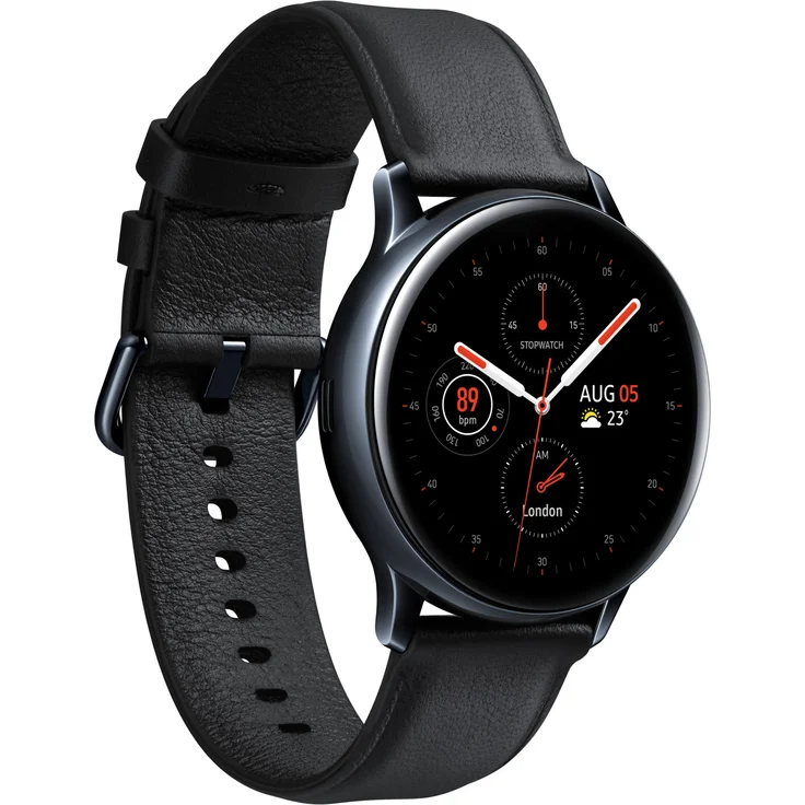 Samsung Galaxy Watch Active 2 Smartwatch GPS, Unisex, 40mm, Edelstahlgehäuse, Schwarz – Bild 1