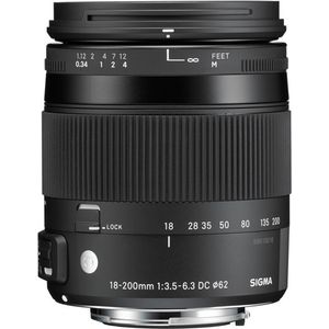 Bild für Sigma 18-200mm F3,5-6,3 DC Macro OS HSM Contemporary Objektiv (62mm Filtergewinde)