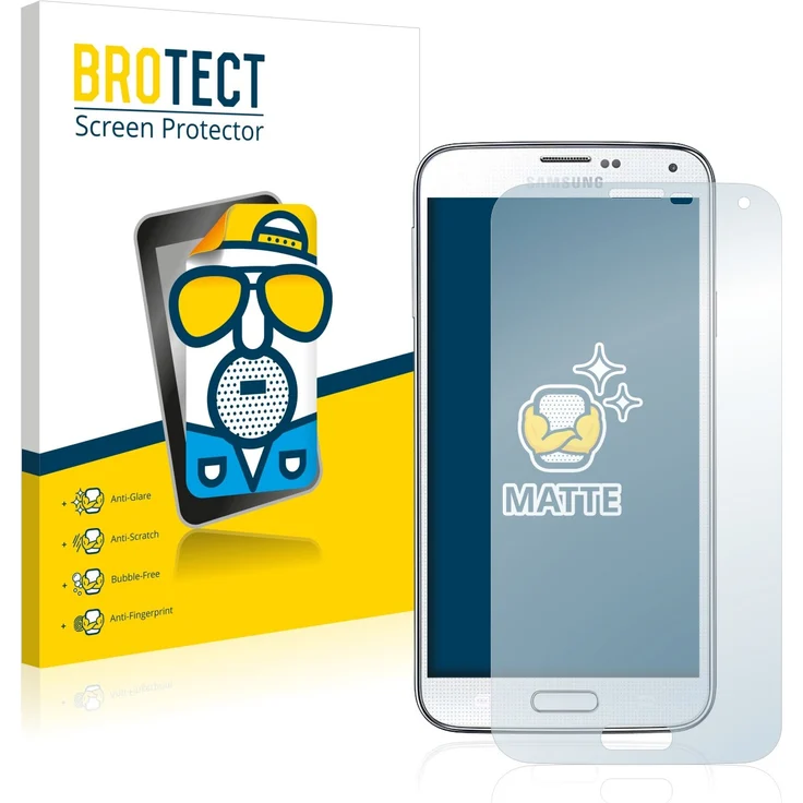 2x BROTECT Matte Displayschutzfolie für Samsung Galaxy S5 Neo Schutzfolie Matt, Antireflex Folie