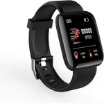 Wisam 116 Plus Smartwatch Unisex, Einheitsgröße, TPU-Gehäuse, Schwarz